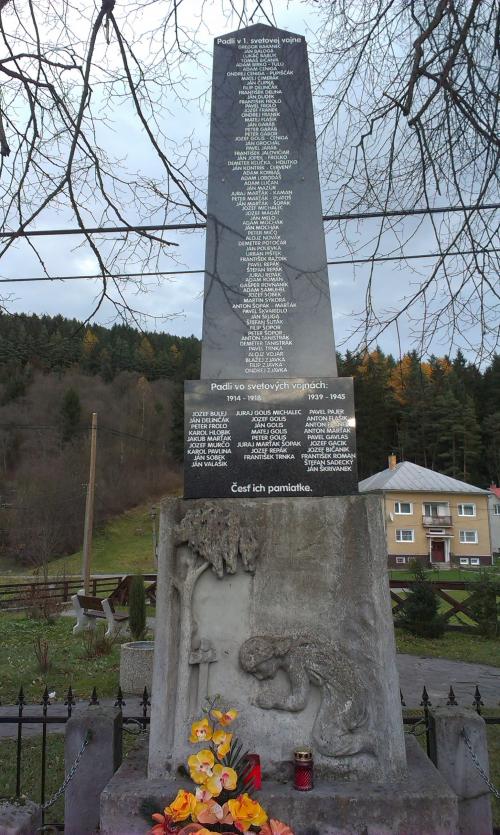 Oprava pamätníka padlým v 1. a 2. svetovej vojne